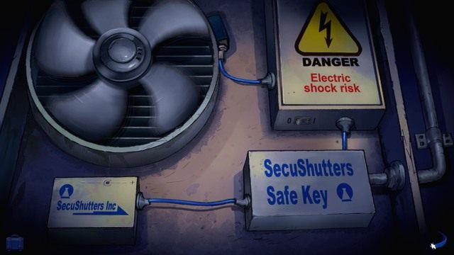 Najpierw musisz wyłączyć zasilanie (Switch) - poniżej napisu Electric shock risk - George - Gallery, Henris Apartement, Vera Security | Paryż - Broken Sword: The Serpents Curse - poradnik do gry