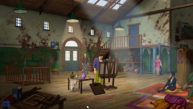 Starsza Pani znowu Ci pomoże. - George - Hobbs Yard, Artists Studio | Londyn - Broken Sword: The Serpents Curse - poradnik do gry