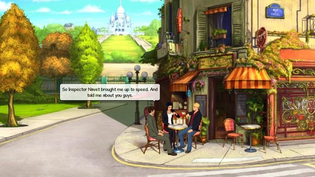 Ten człowiek wygląda na bardziej rozgarniętego niż Inspektor Navet. - George - Gallery, Bijous Apartment, Vera Security | Paryż - kolejna wizyta - Broken Sword: The Serpents Curse - poradnik do gry