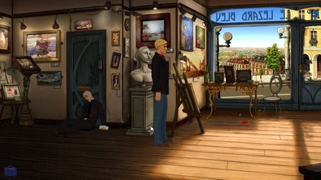 Niestety rana okaże się śmiertelna. - George - Gallery, Nicos Apartemnt | Paryż - kolejna wizyta - Broken Sword: The Serpents Curse - poradnik do gry