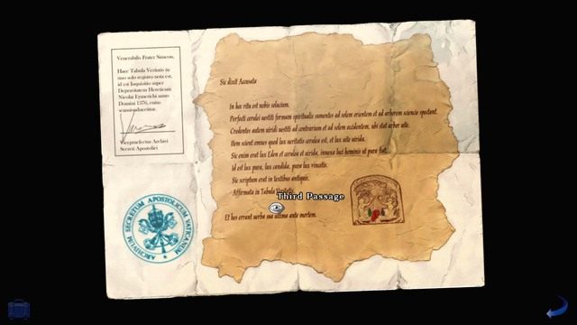 Dokument wygląda na bardzo stary. - George - Gallery, Nicos Apartemnt | Paryż - kolejna wizyta - Broken Sword: The Serpents Curse - poradnik do gry