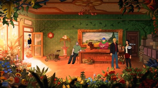 Musisz sprawić, żeby policjant sobie poszedł. - George - The Flower Shop, Bijous Apartment | Paryż - kolejna wizyta - Broken Sword: The Serpents Curse - poradnik do gry