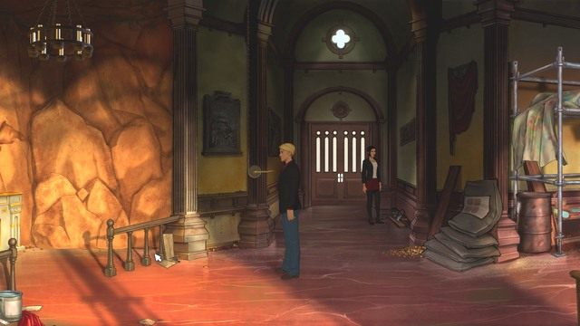 Ta korba posłuży Ci do podnoszenia i opuszczania kandelabru. - Nico,George - Santa Cova chapel | Montserrat | Broken Sword The Serpents Curse - Broken Sword: The Serpents Curse - poradnik do gry