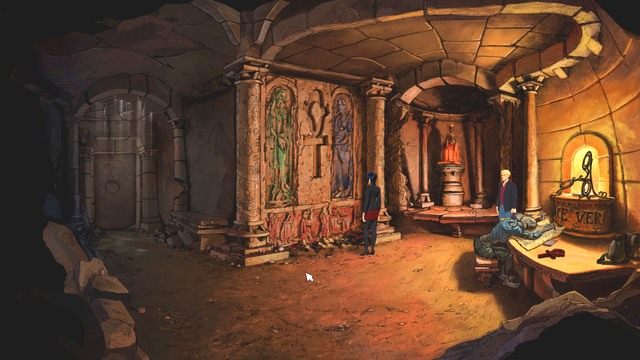 Gdy już jest jasno, możesz rozejrzeć się po pomieszczeniu. - George - Santa Cova Cave | Montserrat | Broken Sword The Serpents Curse - Broken Sword: The Serpents Curse - poradnik do gry