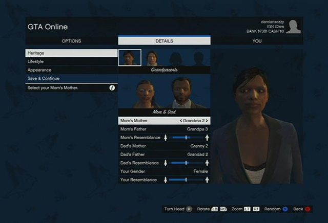 Wybierasz twarze dziadków i rodziców - GTA Online: Tworzenie postaci - opis, porady - GTA Online - poradnik do gry