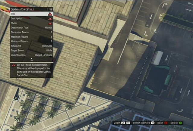 Szczegóły deathmatchu - GTA Online: Tworzenie deathmatchu - kreator, porady - GTA Online - poradnik do gry