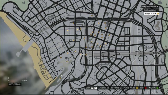 Mapa punktów do zebrania - GTA Online: Wyzwania nr 6-10 | Szkoła Latania San Andreas DLC - GTA Online - poradnik do gry