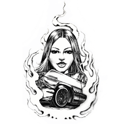 Tatuaż Wyścigowa Brunetka - GTA Online: Nagrody - opis, porady - GTA Online - poradnik do gry