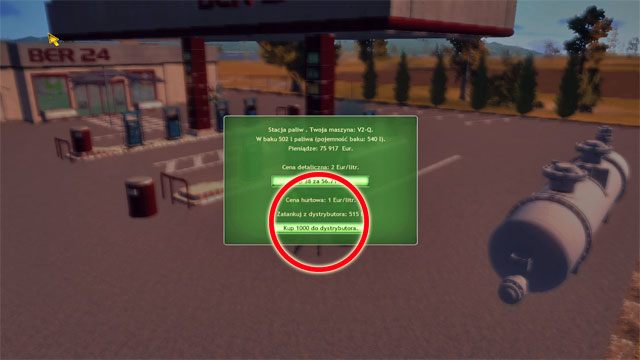Na stacji paliw hurtowo kupujesz paliwo do zbiorników na farmie. - Budynki na mapie | Elementy gry Symulator Farmy 2014 - Symulator Farmy 2014 - poradnik do gry