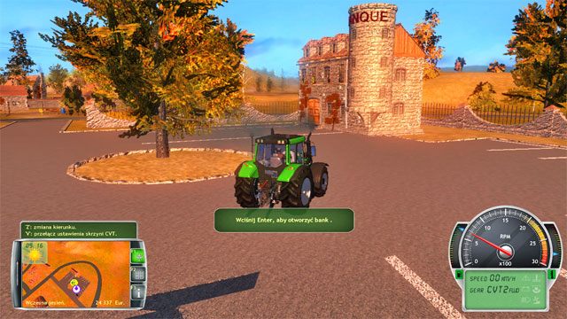 Daleko na zachodzie mapy swoją siedzibę ma bank. - Budynki na mapie | Elementy gry Symulator Farmy 2014 - Symulator Farmy 2014 - poradnik do gry