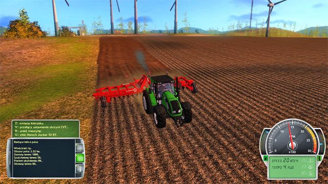 Warto zakupić największy kultywator by skrócić czas potrzebny na spulchnienie pola. - Spulchnianie | Prace rolne Symulator Farmy 2014 - Symulator Farmy 2014 - poradnik do gry