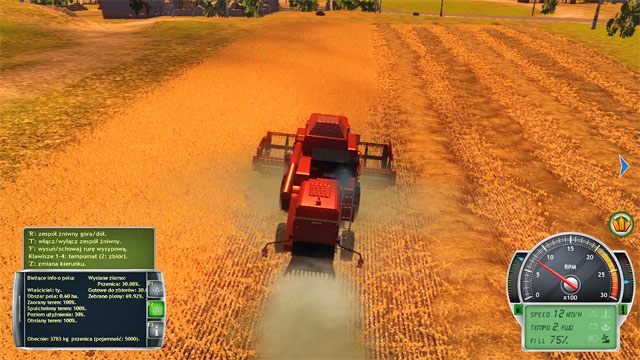 Przeprowadź swoje pierwsze żniwa dokładnie kosząc całe zboże. - Poznanie farmy i pierwsze prace | Kariera Symulator Farmy 2014 - Symulator Farmy 2014 - poradnik do gry