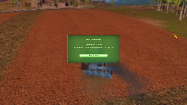 Aby kupić pole wystarczy zatwierdzić to przyciskiem. - Kolejne rolnicze sezony | Kariera Symulator Farmy 2014 - Symulator Farmy 2014 - poradnik do gry