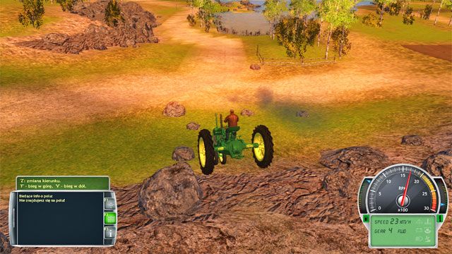 Udaj się ciągnikiem John Deere do sklepu rolniczego. - Kolejne rolnicze sezony | Kariera Symulator Farmy 2014 - Symulator Farmy 2014 - poradnik do gry