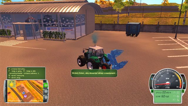 Udaj się ciągnikiem wraz z pługiem do sklepu z maszynami. - Trzeci sezon | Kariera Symulator Farmy 2014 - Symulator Farmy 2014 - poradnik do gry