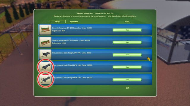 Nie wato kupować najmniejszej przyczepy na bele, lepiej kupić średnią bądź największą. - Działalność w polu na większą skalę | Rozwój gospodarstwa Symulator Farmy 2014 - Symulator Farmy 2014 - poradnik do gry