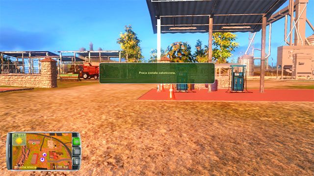 Chwilę potem widzisz komunikat o wykonaniu zleconej pracy. - Wynajmowanie pracowników | Rozwój gospodarstwa Symulator Farmy 2014 - Symulator Farmy 2014 - poradnik do gry