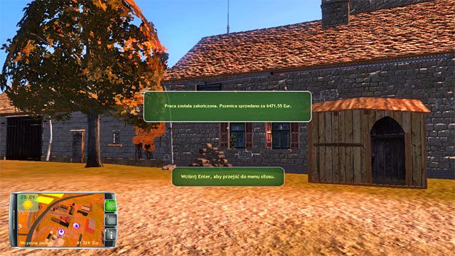 W przypadku gdy zlecisz zebranie plonów zostaną one automatycznie sprzedane, a o otrzymanej zapłacie zostaniesz poinformowany stosownym komunikatem. - Wynajmowanie pracowników | Rozwój gospodarstwa Symulator Farmy 2014 - Symulator Farmy 2014 - poradnik do gry