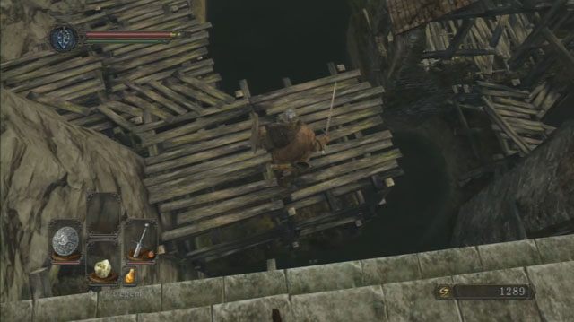 Zeskocz na pomost - Forest Of The Fallen Giants (II) - Dark Souls II - poradnik do gry