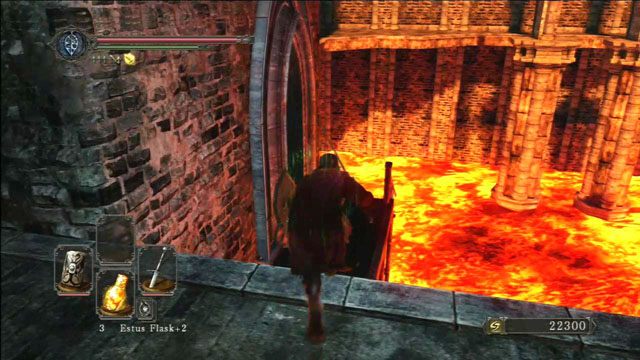 Przeskocz na schody - Iron Keep - droga przez fortecę - Dark Souls II - poradnik do gry