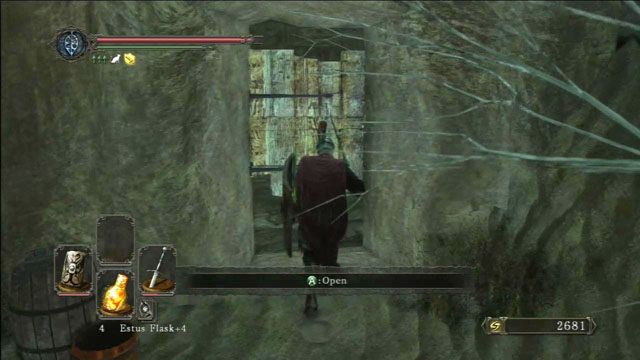 Otwórz zniszczone drzwi - Brightstone Cove Of Tseldora - leże królowej - Dark Souls II - poradnik do gry