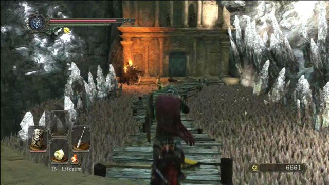 Uważaj na kolce - Brightstone Cove Of Tseldora - leże królowej - Dark Souls II - poradnik do gry