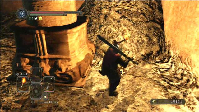 Użyj znaku aby przyzwać pomoc - Brightstone Cove Of Tseldora - leże królowej - Dark Souls II - poradnik do gry