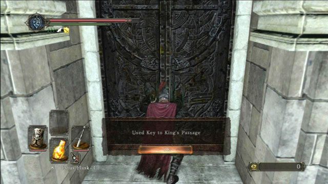 Otwórz drzwi - Drangleic Castle - wnętrza - Dark Souls II - poradnik do gry