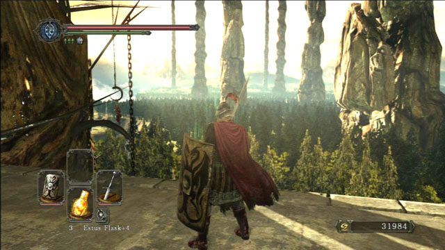 Krajobraz przed walką ze smokiem - Aldias Keep - Dark Souls II - poradnik do gry