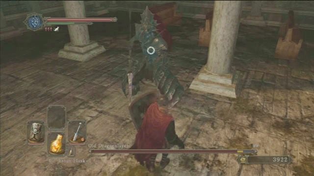 Ataki możesz blokować dobrą tarczą - Old Dragonslayer | Jak pokonać bossa | Dark Souls II - Dark Souls II - poradnik do gry