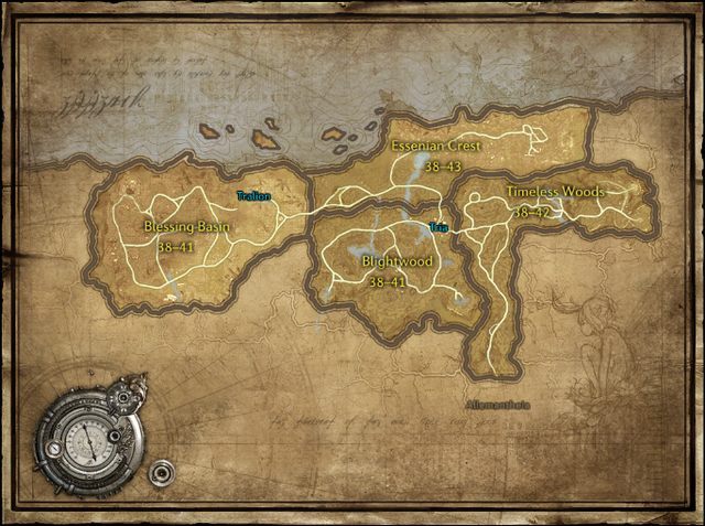 Essentia, na której znajdują się wyżej wymienione obszary. - Poziomy 39-43 | Zdobywanie poziomów przez wykonywanie zadań | TERA - TERA - poradnik szybkiego levelowania