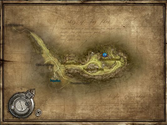 Vale of the Fang i widoczne wejście do instancji Sinestral Manor. - Poziomy 22-28 | Zdobywanie poziomów przez wykonywanie zadań | TERA - TERA - poradnik szybkiego levelowania