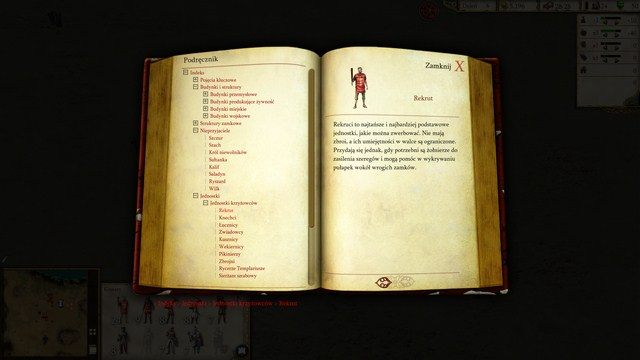 W grze znajduje się pomoc, jednak ogranicza się ona jedynie do opisu jednostek i budynków. - Porady - Twierdza: Krzyżowiec II - poradnik do gry