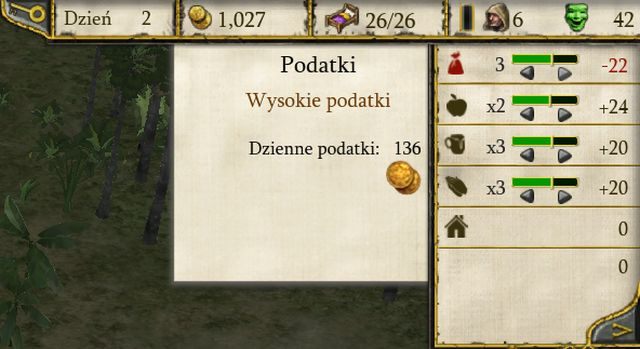 Wskaźnik popularności znajduje się w prawym górnym rogu ekranu. - Popularność | Elementy kluczowe - Twierdza: Krzyżowiec II - poradnik do gry