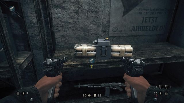 Bomba którą możesz rozwalić drzwi do bunkra - Sztab Trupiej Główki | Misje Główne w Wolfenstein The New Order - Wolfenstein: The New Order - poradnik do gry