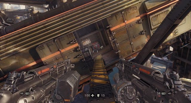 Po żółto-czarnej belce zmierzaj dalej - Most Gibraltarski | Misje Główne w Wolfenstein The New Order - Wolfenstein: The New Order - poradnik do gry