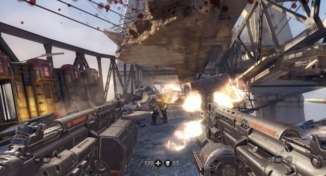 Na tym moście będzie pełno przeciwników - Most Gibraltarski | Misje Główne w Wolfenstein The New Order - Wolfenstein: The New Order - poradnik do gry