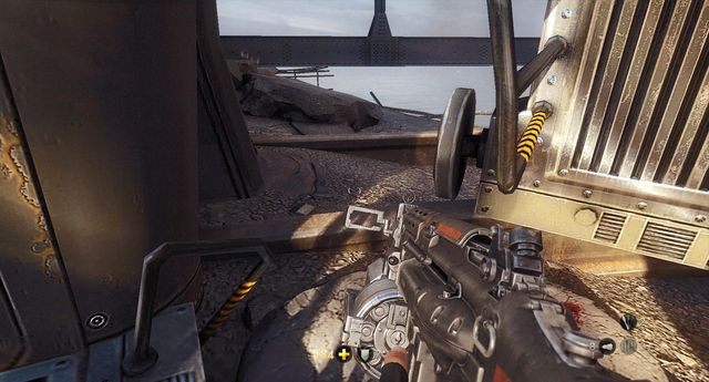 Wejdź w tą szczelinę pomiędzy - Most Gibraltarski | Sekrety w Wolfenstein The New Order - Wolfenstein: The New Order - poradnik do gry