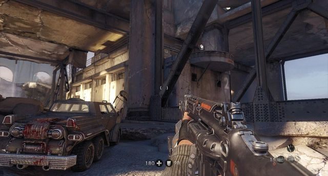 Na samej górze tego budynku - Most Gibraltarski | Sekrety w Wolfenstein The New Order - Wolfenstein: The New Order - poradnik do gry