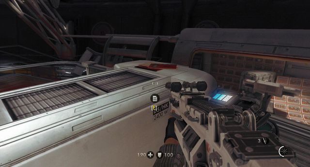 W okrągłej sali, do której wjechałeś windą - Baza Księżycowa | Sekrety w Wolfenstein The New Order - Wolfenstein: The New Order - poradnik do gry