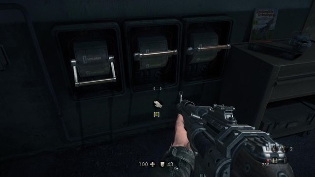 W pokoju z trzema wajchami - Sztab Trupiej Główki | Sekrety w Wolfenstein The New Order - Wolfenstein: The New Order - poradnik do gry