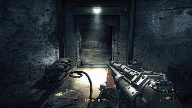 W tym pokoju za sceną z mechanicznym psem - Sztab Trupiej Główki | Sekrety w Wolfenstein The New Order - Wolfenstein: The New Order - poradnik do gry