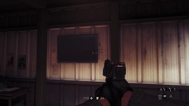 W tym miejscu na ścianie, na pietrze - Nowy świat | Sekrety w Wolfenstein The New Order - Wolfenstein: The New Order - poradnik do gry