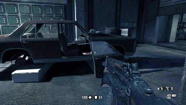 We wraku samochodu w pokoju z pojedynczym oficerem - Nowy świat | Sekrety w Wolfenstein The New Order - Wolfenstein: The New Order - poradnik do gry