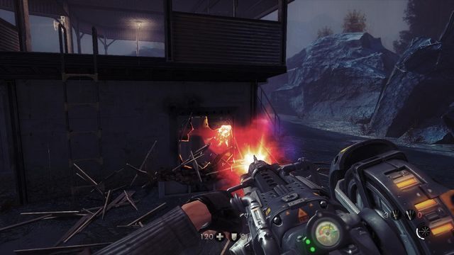 Wejście do środka da się zniszczyć tylko za pomocą działka - Nowy świat | Sekrety w Wolfenstein The New Order - Wolfenstein: The New Order - poradnik do gry