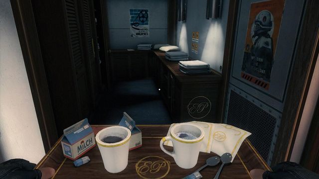 W pociągu, po prawej stronie tego korytarza - Nowy świat | Sekrety w Wolfenstein The New Order - Wolfenstein: The New Order - poradnik do gry