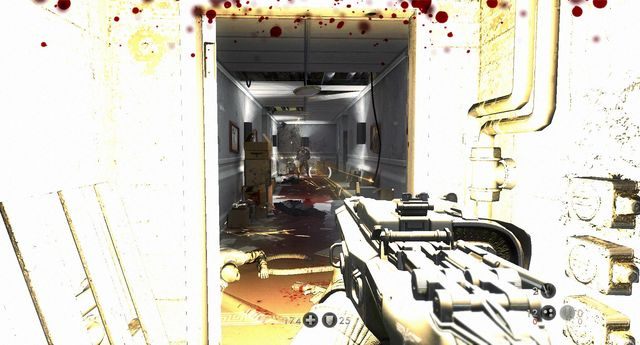Walka na korytarzu w pokojach biurowych - Powrót do London Nautiki | Misje Główne w Wolfenstein The New Order - Wolfenstein: The New Order - poradnik do gry