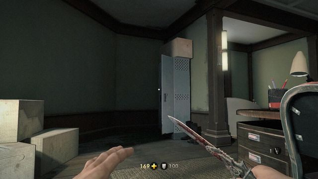 W tej stalowej szafce, na środkowym piętrze - Obóz Belica | Sekrety w Wolfenstein The New Order - Wolfenstein: The New Order - poradnik do gry