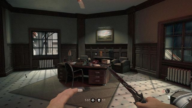 Widać na obrazku, za biurkiem - Obóz Belica | Sekrety w Wolfenstein The New Order - Wolfenstein: The New Order - poradnik do gry