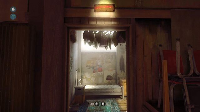 W tym pokoju należy się przespać by otrzymać statuetkę - Nowy Dom | Sekrety w Wolfenstein The New Order - Wolfenstein: The New Order - poradnik do gry